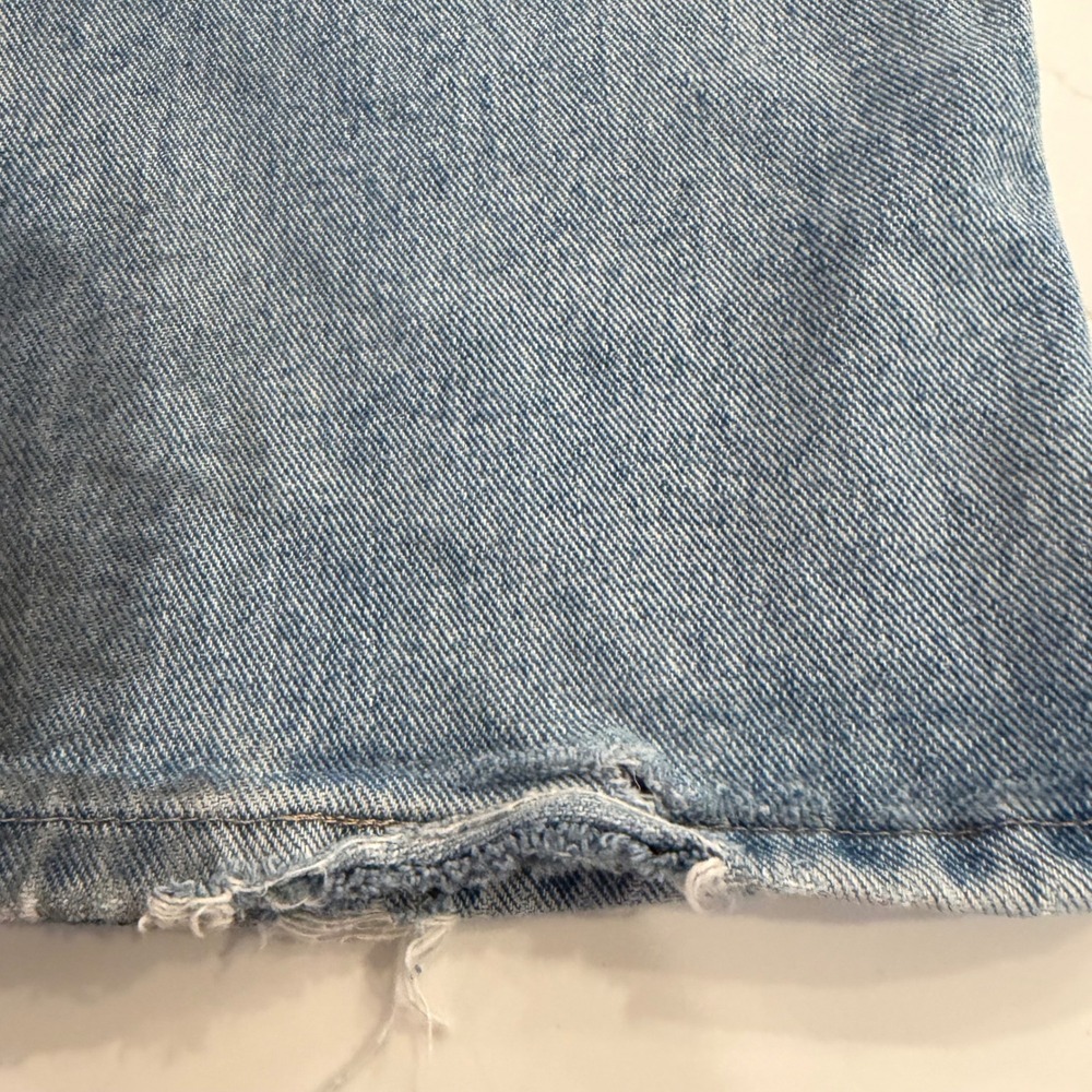 Wrangler Mens Regular Fit Distressed Straight Leg Jeans Light Wash 34x32 9TRGCAW - Picture 11 of 11